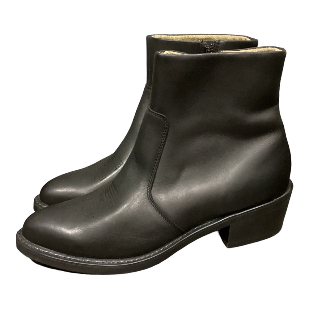 Durango black leather side zip 7” western boots men’s size 10EE